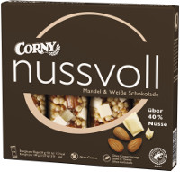 Corny Riegel Nussvoll Mandel & weiße Schokolade 4x24 g Packung 